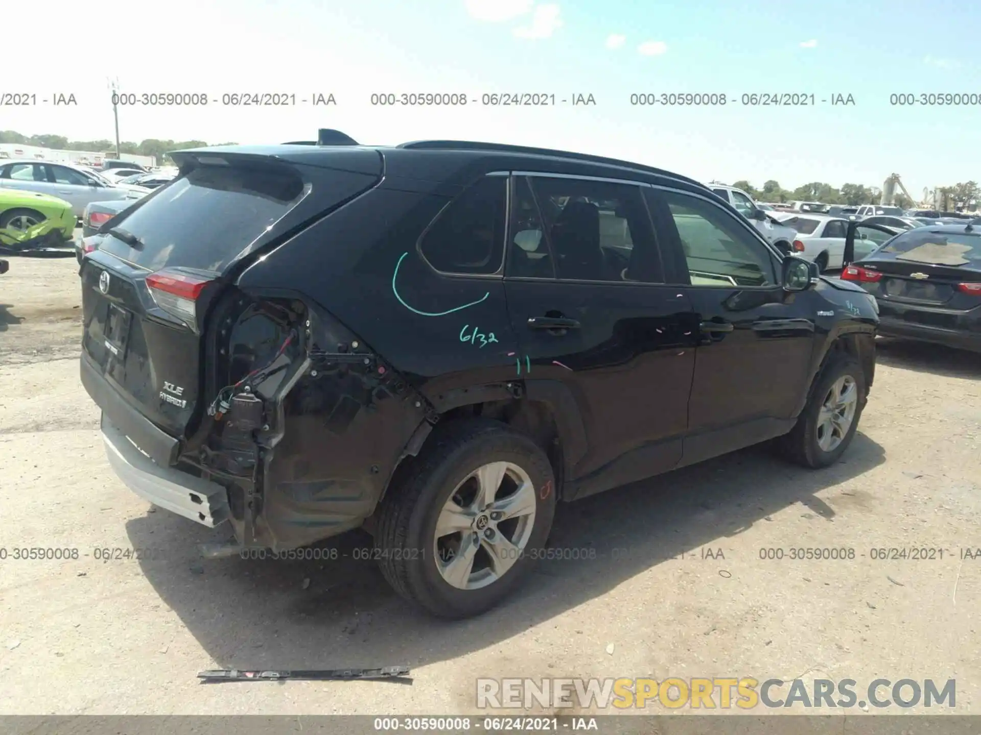 4 Фотография поврежденного автомобиля JTMRWRFV3KD021594 TOYOTA RAV4 2019