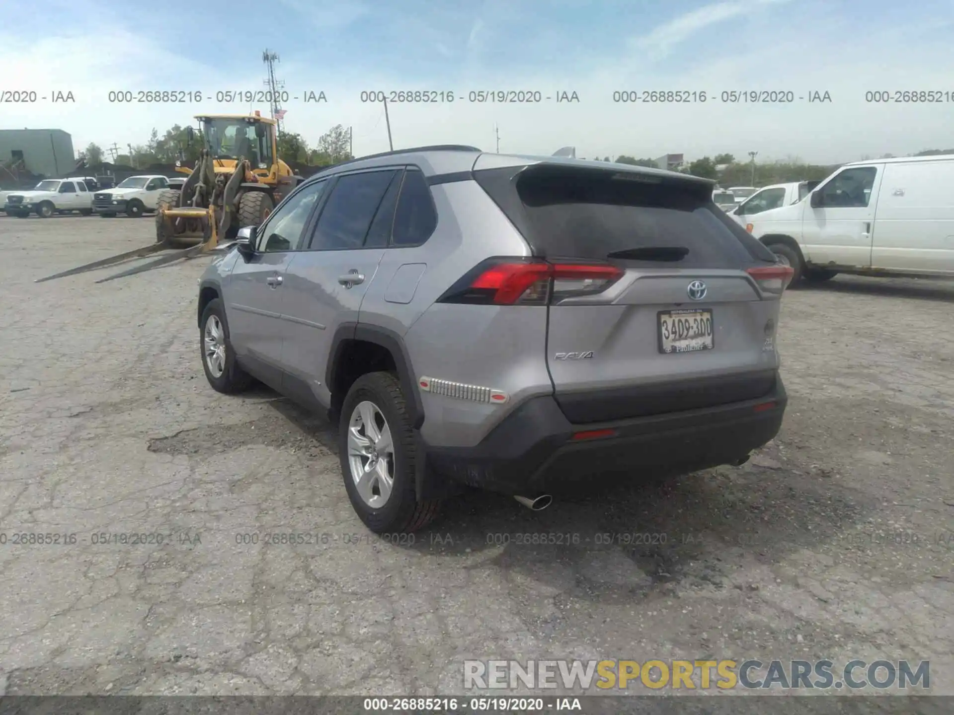 3 Фотография поврежденного автомобиля JTMRWRFV3KD030778 TOYOTA RAV4 2019