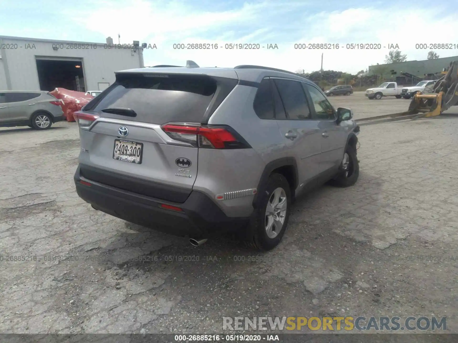 4 Фотография поврежденного автомобиля JTMRWRFV3KD030778 TOYOTA RAV4 2019