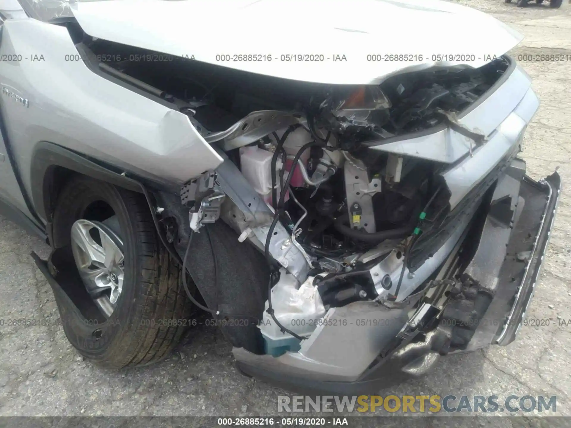 6 Photograph of a damaged car JTMRWRFV3KD030778 TOYOTA RAV4 2019