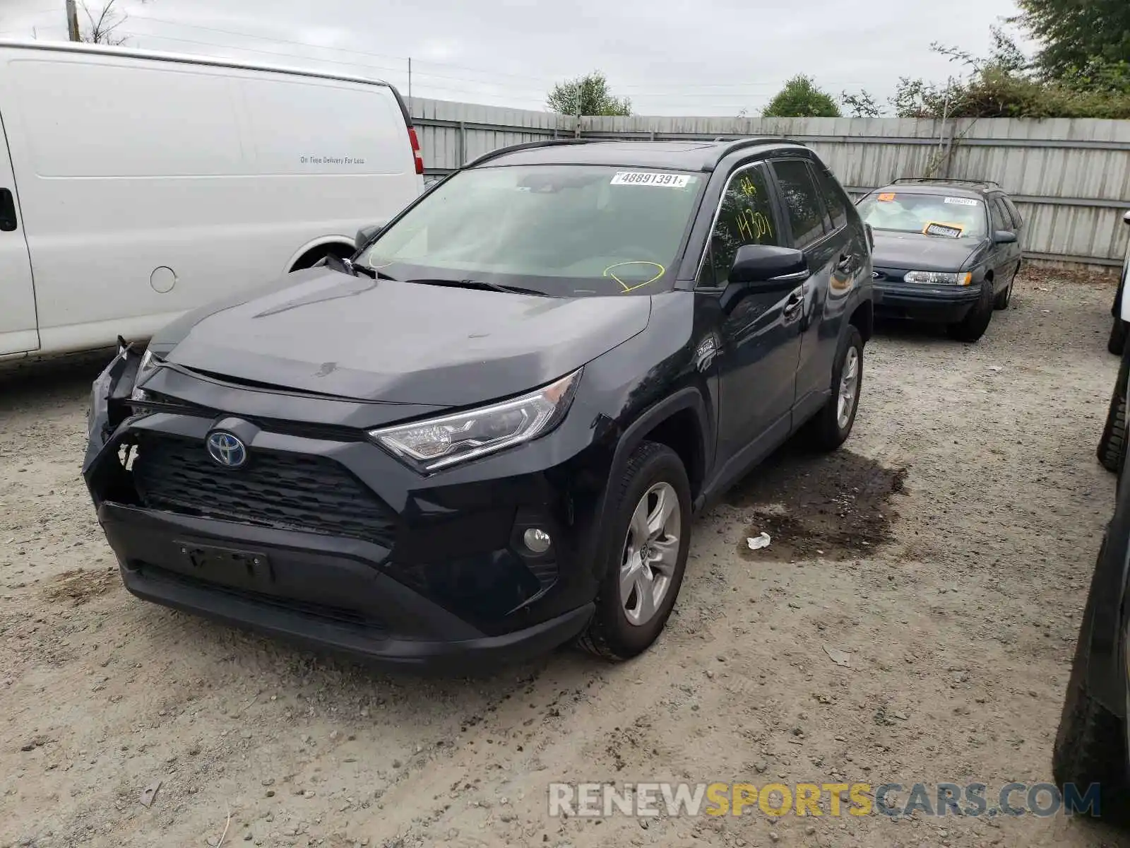 2 Photograph of a damaged car JTMRWRFV3KD519617 TOYOTA RAV4 2019