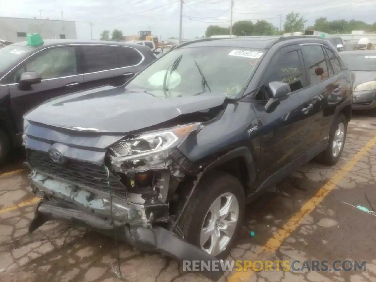 2 Photograph of a damaged car JTMRWRFV3KJ009981 TOYOTA RAV4 2019