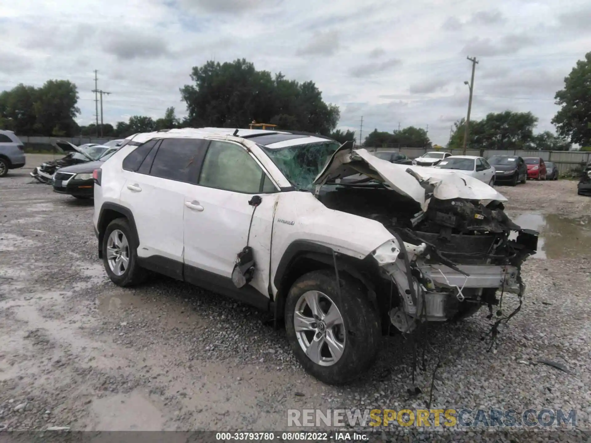 1 Photograph of a damaged car JTMRWRFV4KD010183 TOYOTA RAV4 2019