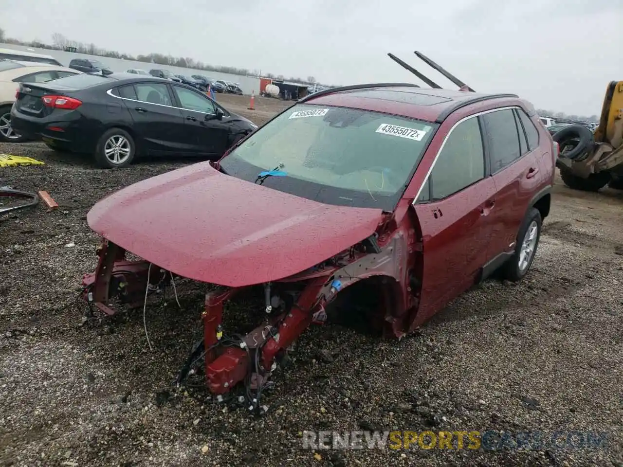 2 Фотография поврежденного автомобиля JTMRWRFV4KD024651 TOYOTA RAV4 2019