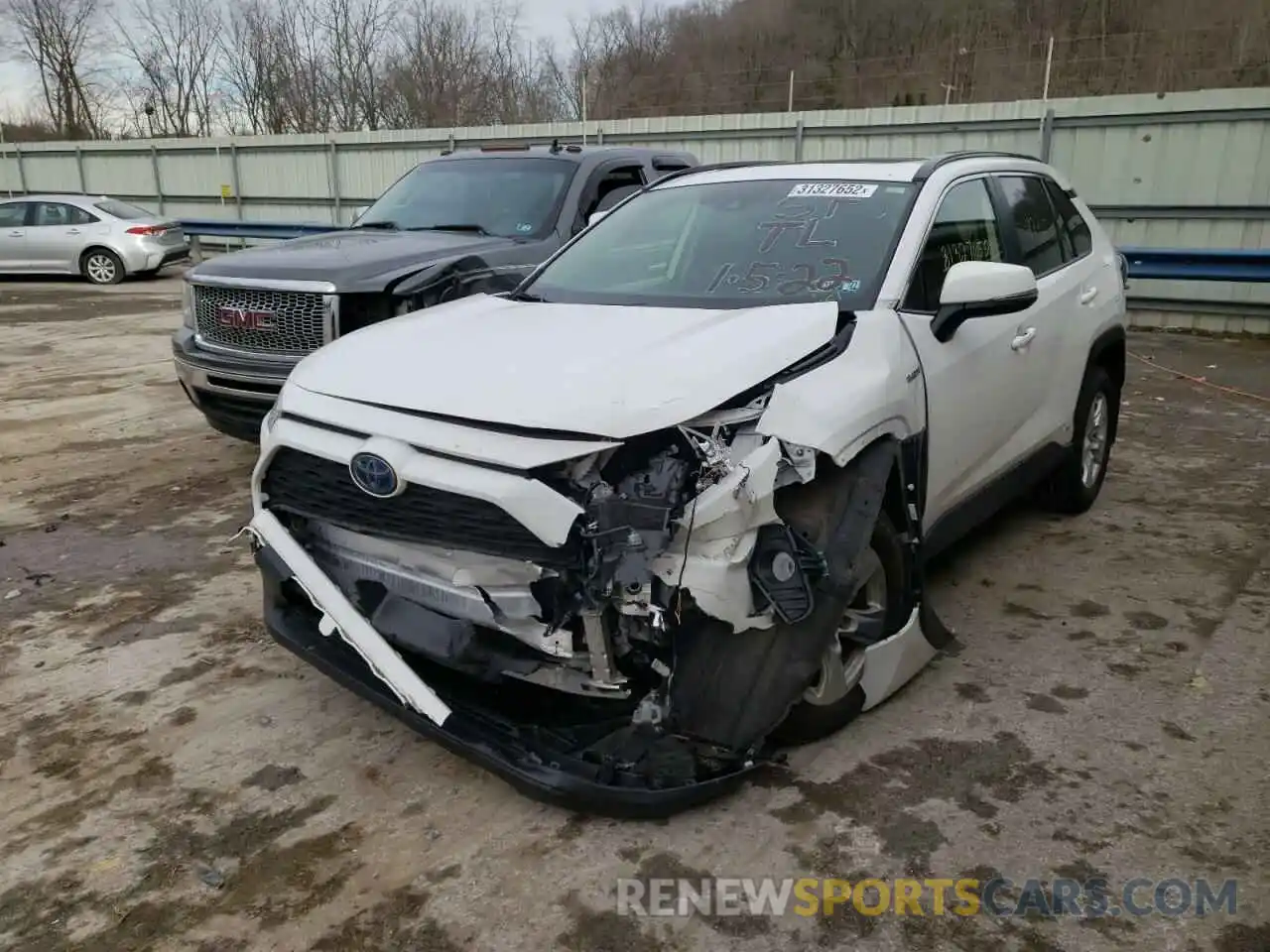 2 Photograph of a damaged car JTMRWRFV4KD029963 TOYOTA RAV4 2019