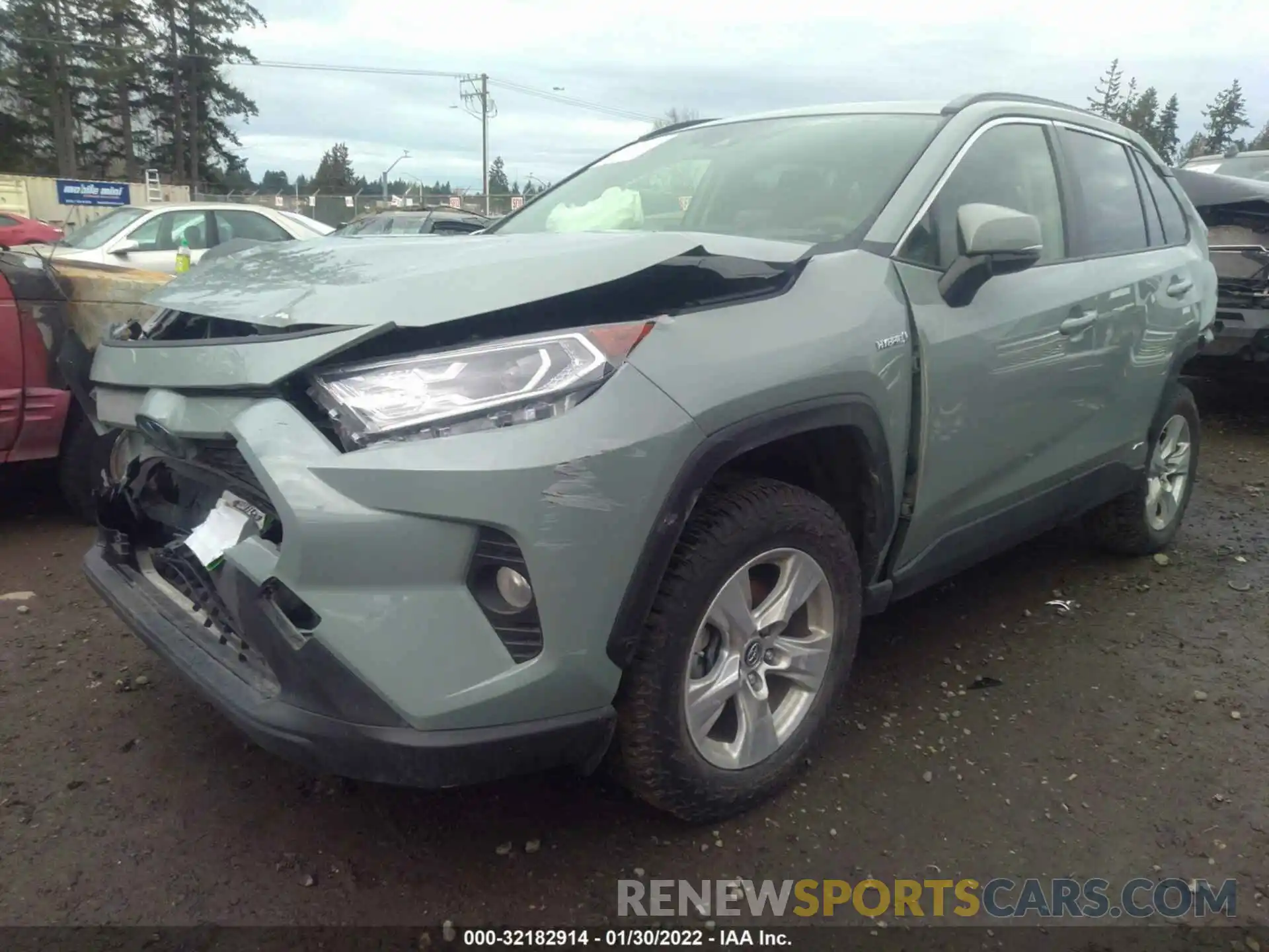 2 Фотография поврежденного автомобиля JTMRWRFV4KD032281 TOYOTA RAV4 2019