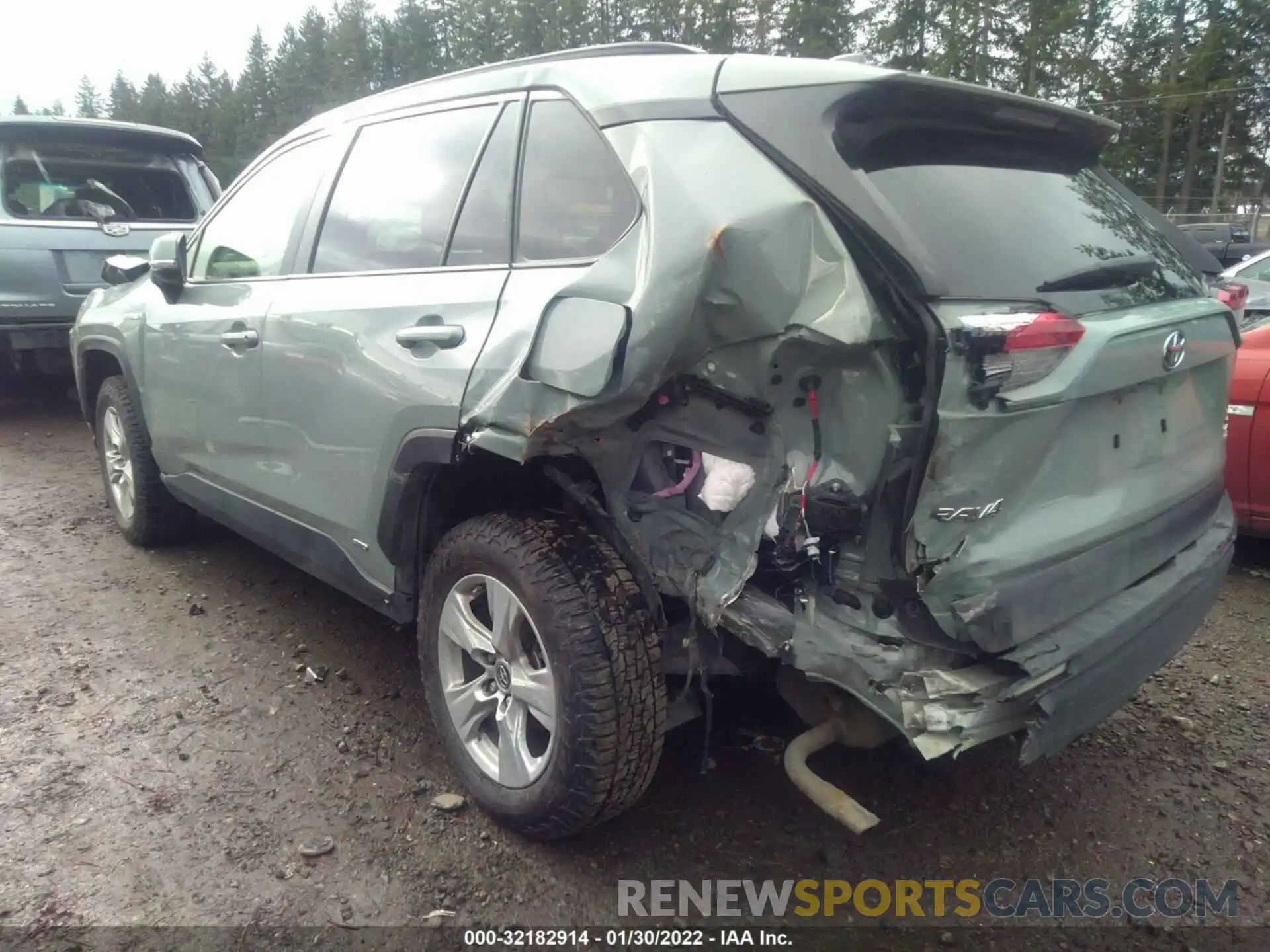 3 Фотография поврежденного автомобиля JTMRWRFV4KD032281 TOYOTA RAV4 2019