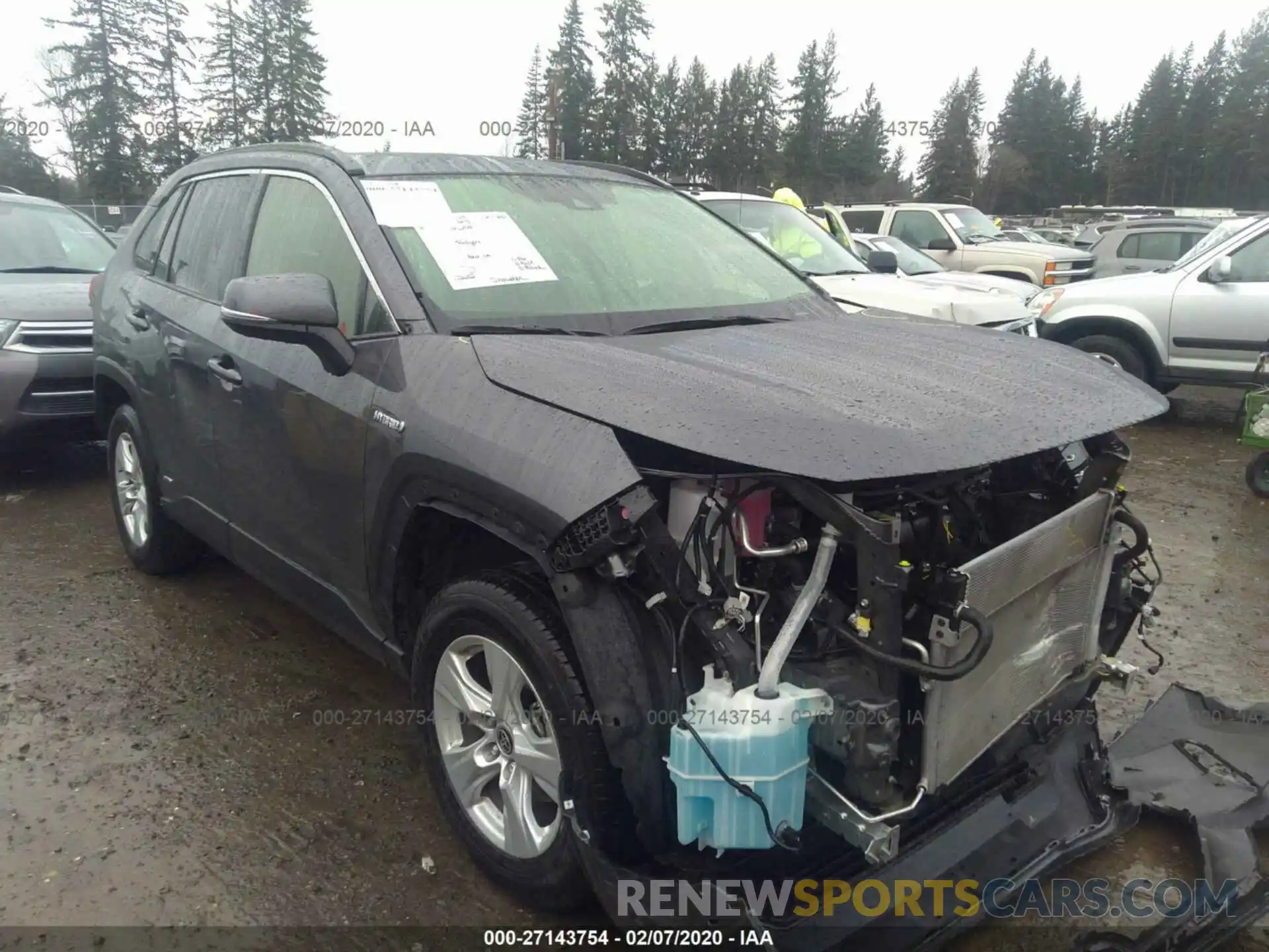 1 Photograph of a damaged car JTMRWRFV4KD035942 TOYOTA RAV4 2019