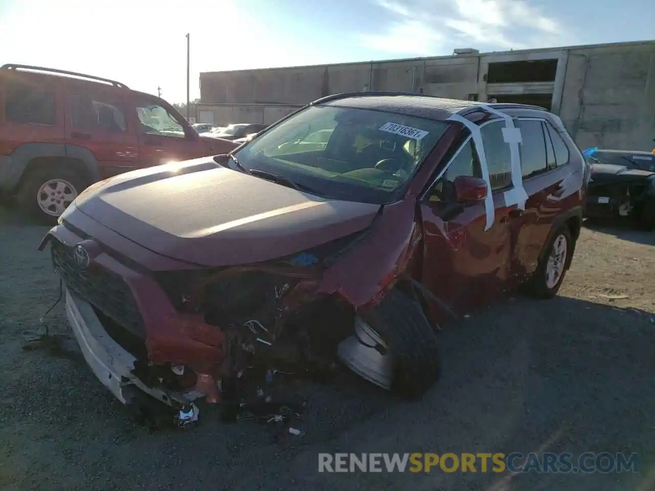 2 Photograph of a damaged car JTMRWRFV4KD036508 TOYOTA RAV4 2019