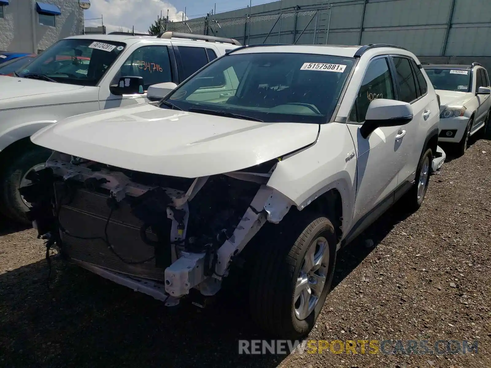 2 Photograph of a damaged car JTMRWRFV5KD034802 TOYOTA RAV4 2019