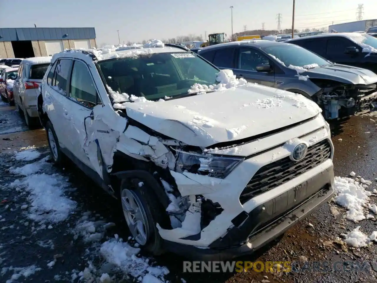 1 Photograph of a damaged car JTMRWRFV5KD503516 TOYOTA RAV4 2019