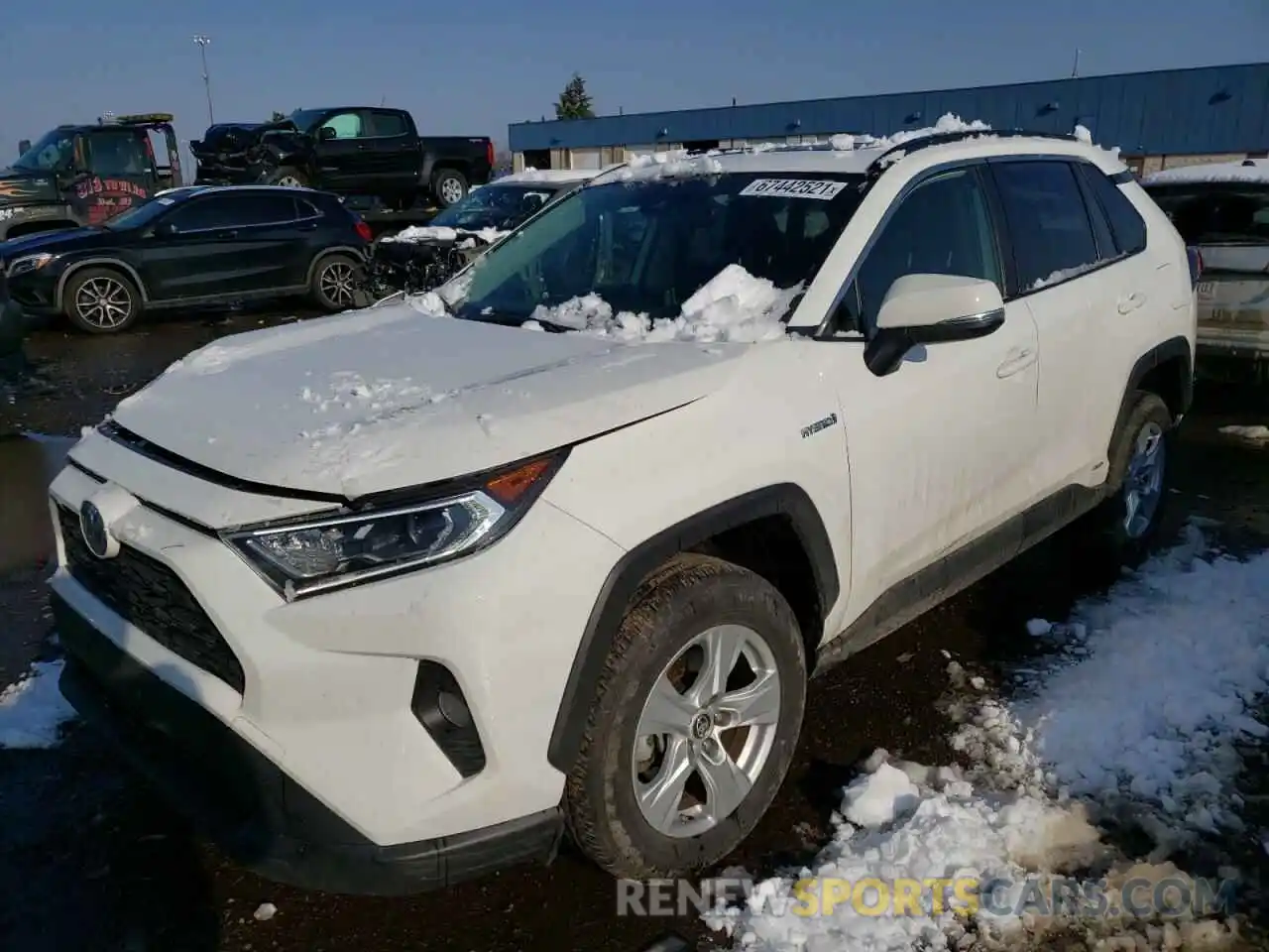 2 Photograph of a damaged car JTMRWRFV5KD503516 TOYOTA RAV4 2019