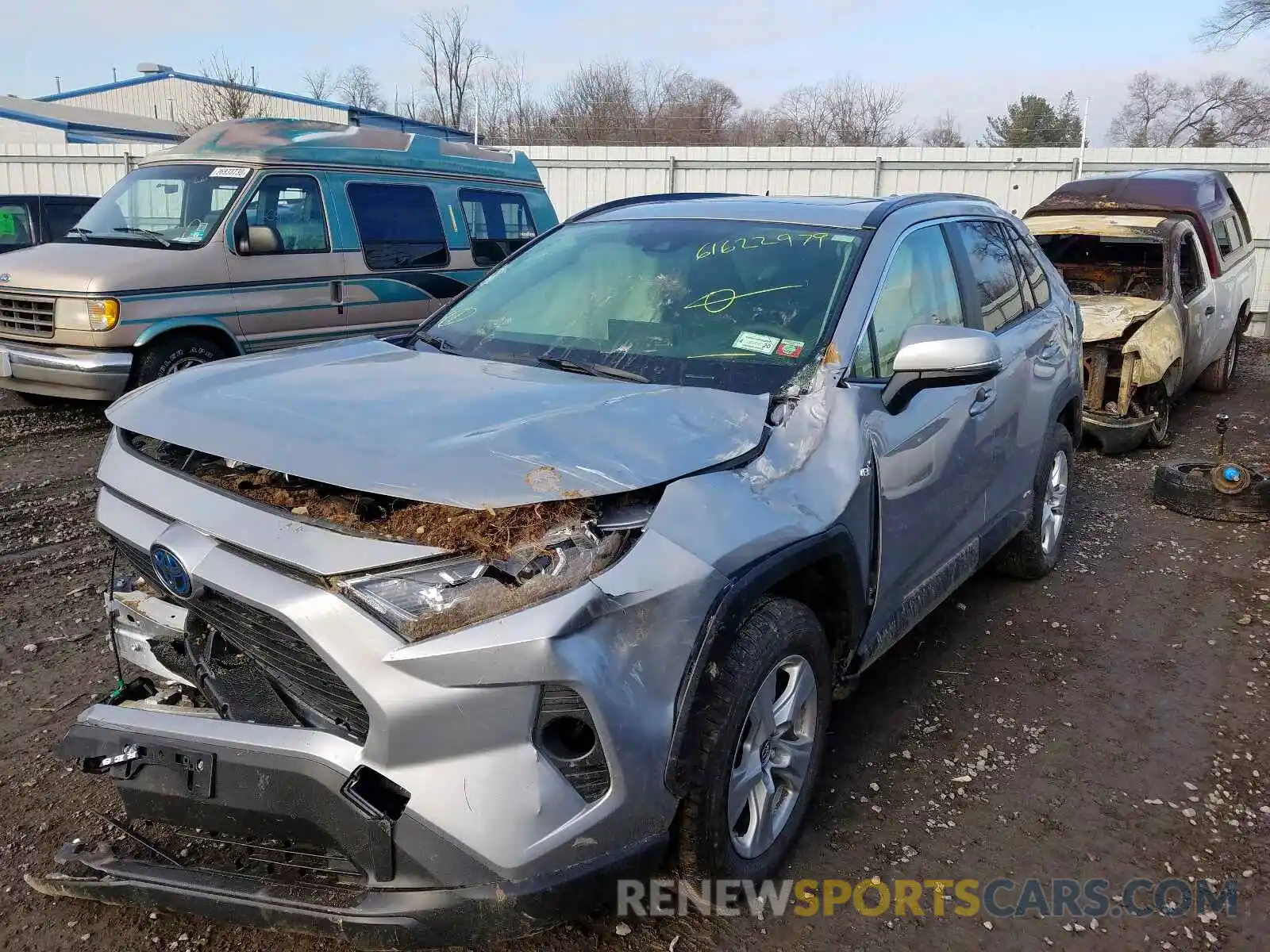 2 Photograph of a damaged car JTMRWRFV5KD512555 TOYOTA RAV4 2019
