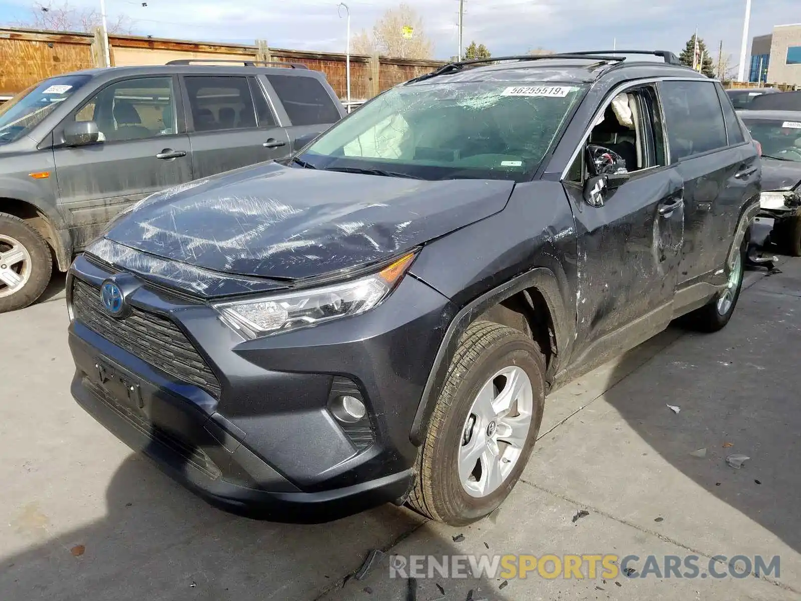 2 Photograph of a damaged car JTMRWRFV6KD009083 TOYOTA RAV4 2019