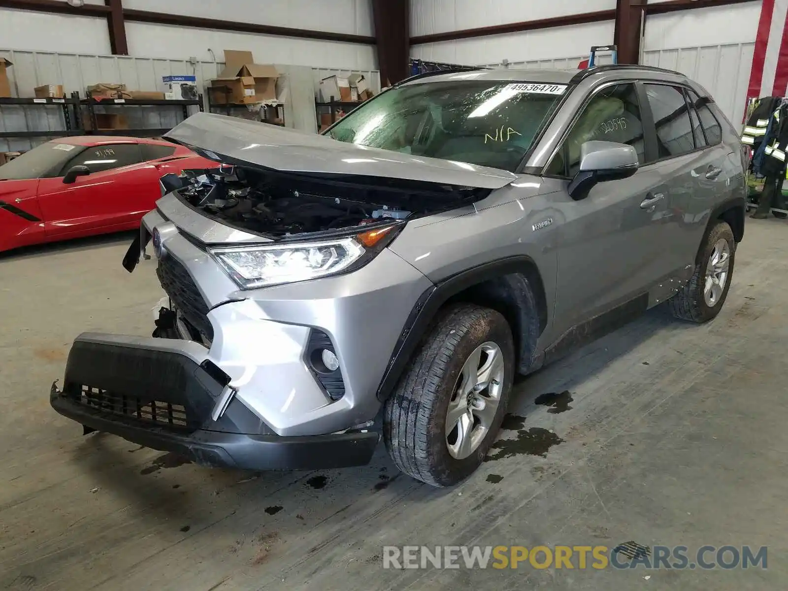 2 Photograph of a damaged car JTMRWRFV6KD011867 TOYOTA RAV4 2019