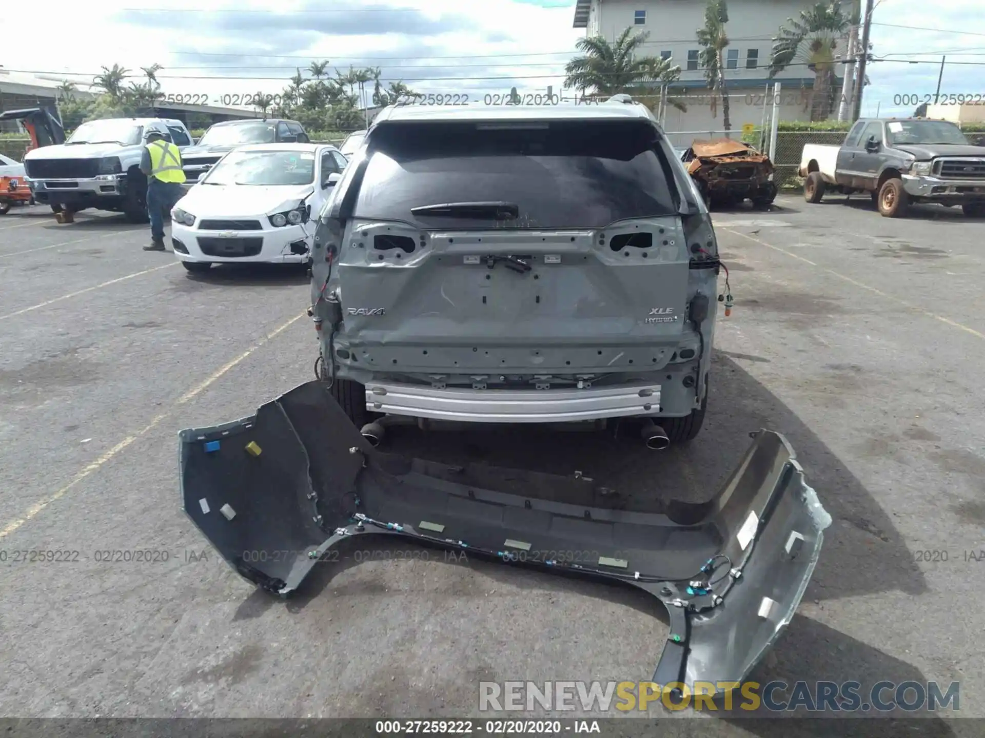 6 Фотография поврежденного автомобиля JTMRWRFV6KD013506 TOYOTA RAV4 2019