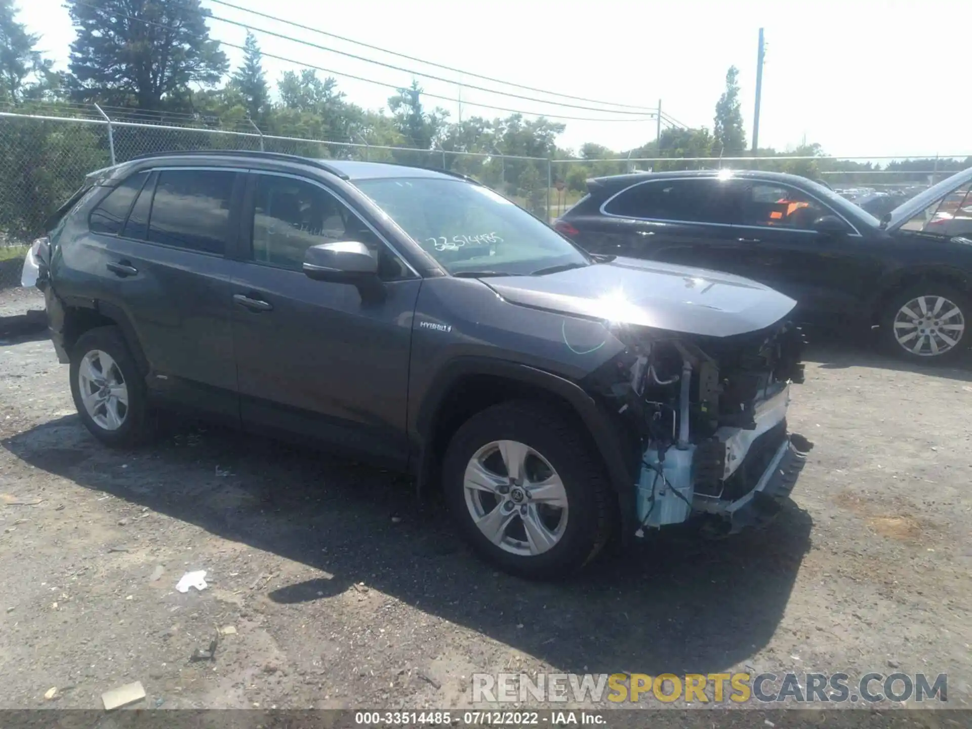 1 Photograph of a damaged car JTMRWRFV6KD034341 TOYOTA RAV4 2019