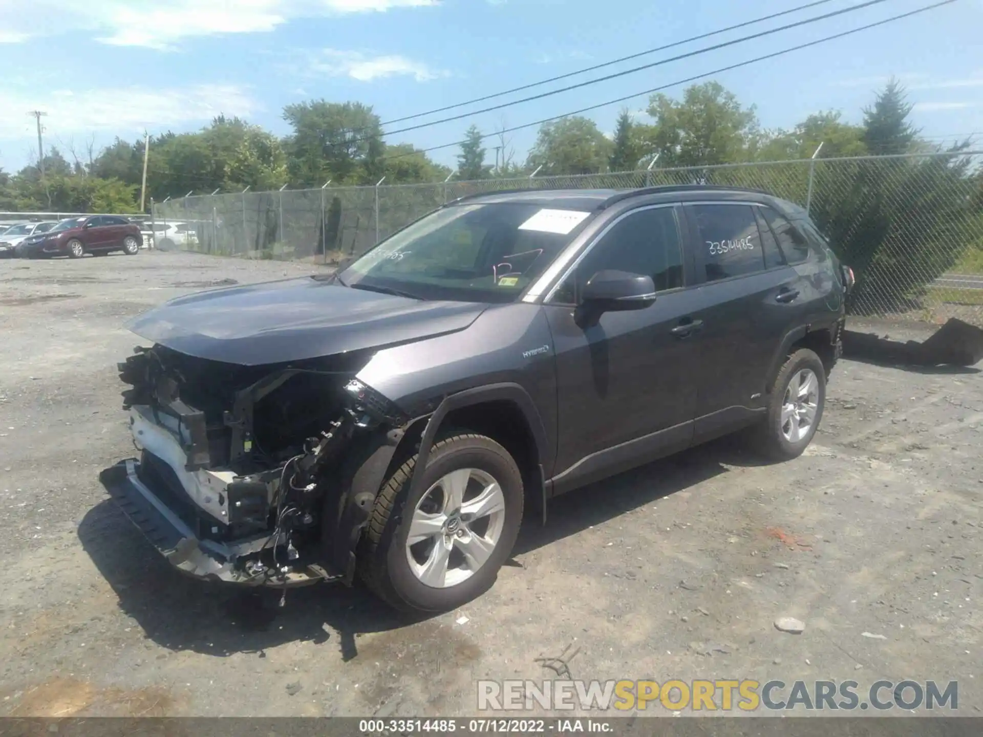 2 Photograph of a damaged car JTMRWRFV6KD034341 TOYOTA RAV4 2019