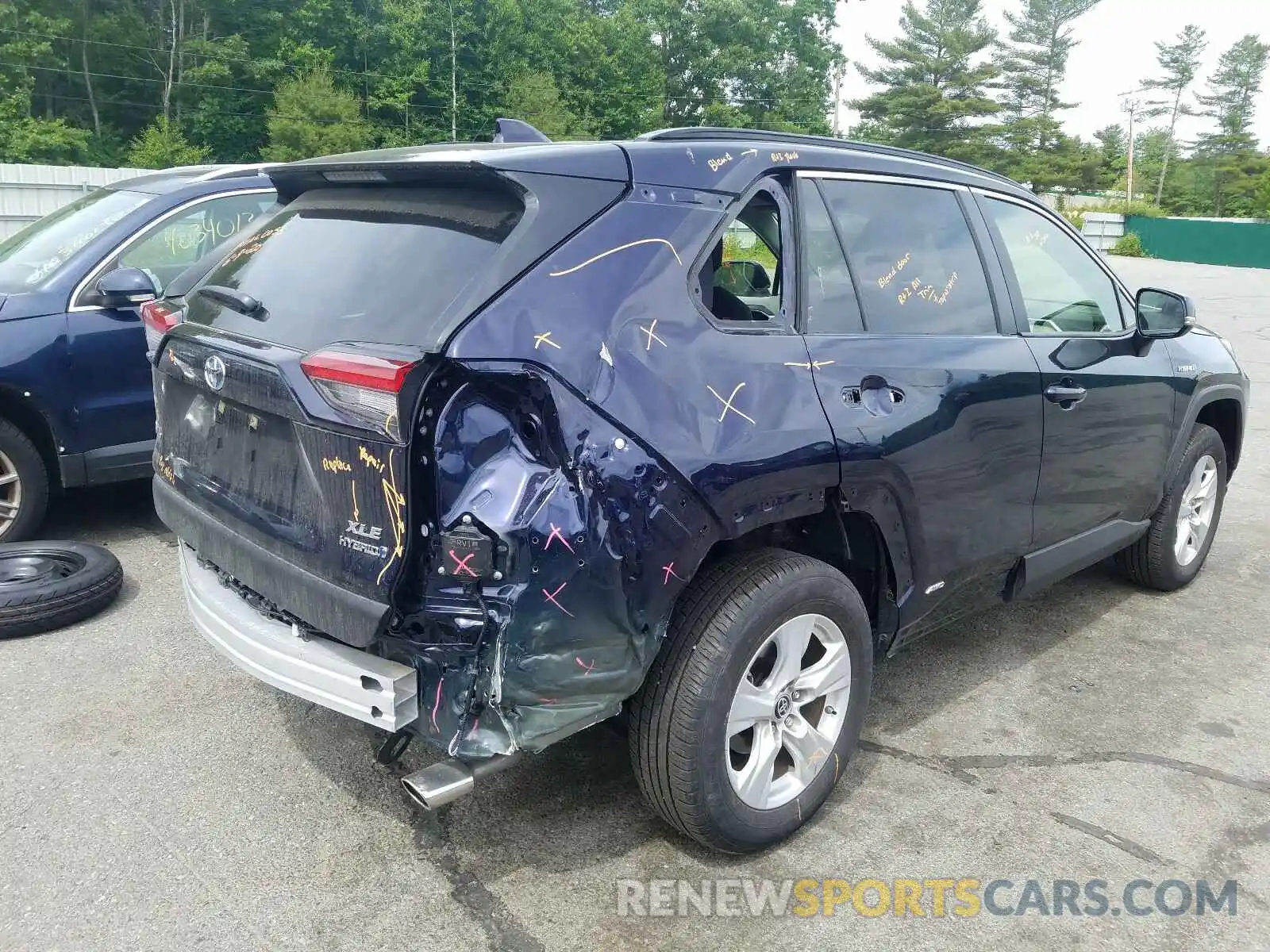 4 Фотография поврежденного автомобиля JTMRWRFV6KD036915 TOYOTA RAV4 2019