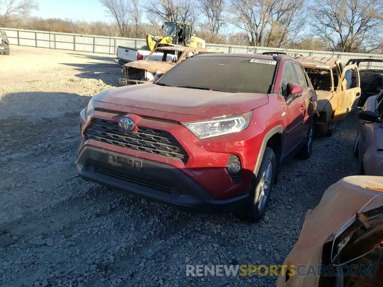 2 Photograph of a damaged car JTMRWRFV6KD511432 TOYOTA RAV4 2019