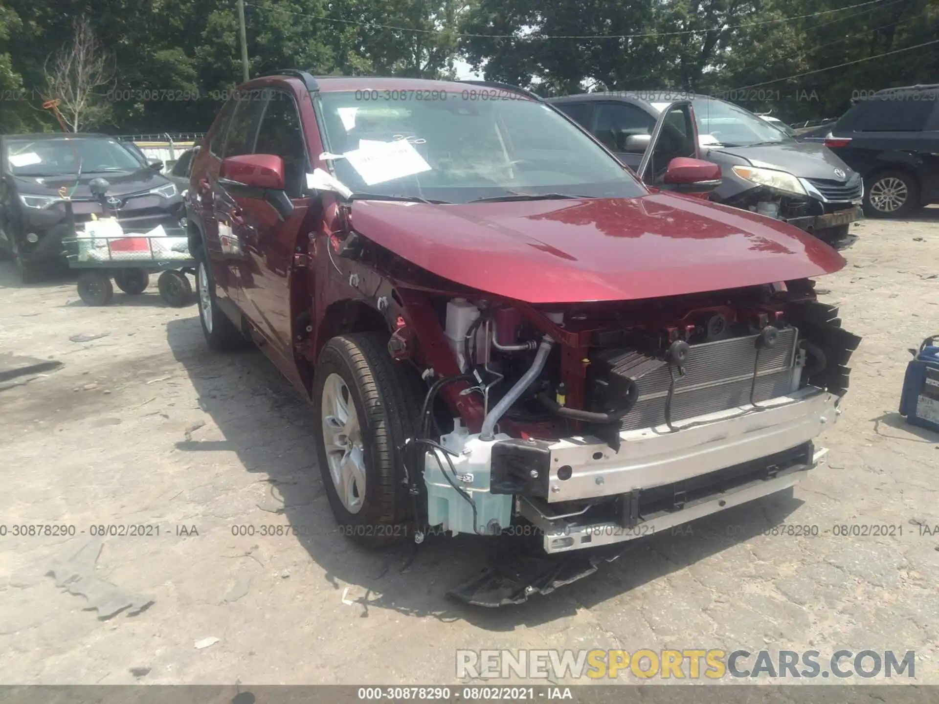 1 Photograph of a damaged car JTMRWRFV6KD513875 TOYOTA RAV4 2019