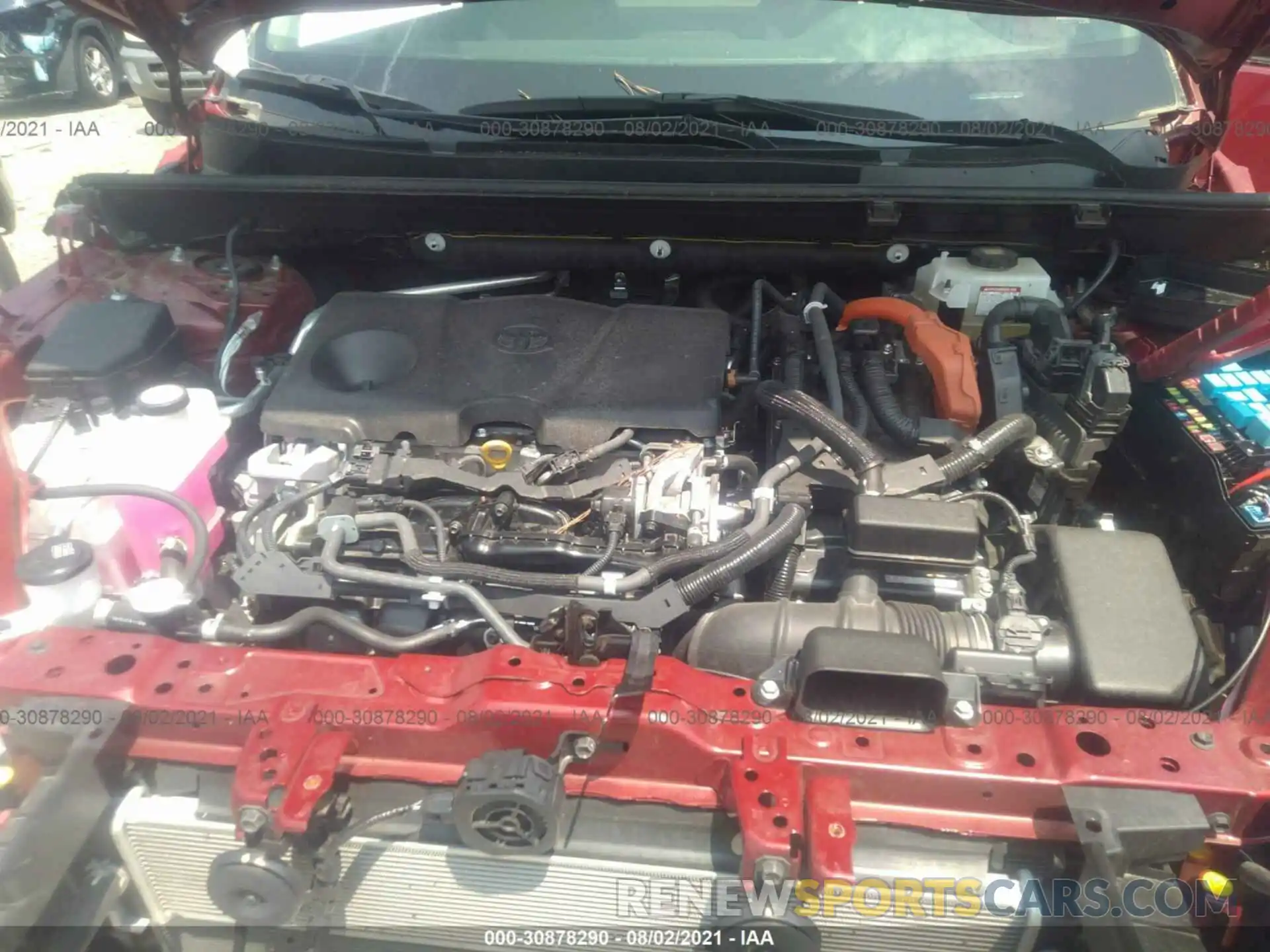 10 Фотография поврежденного автомобиля JTMRWRFV6KD513875 TOYOTA RAV4 2019