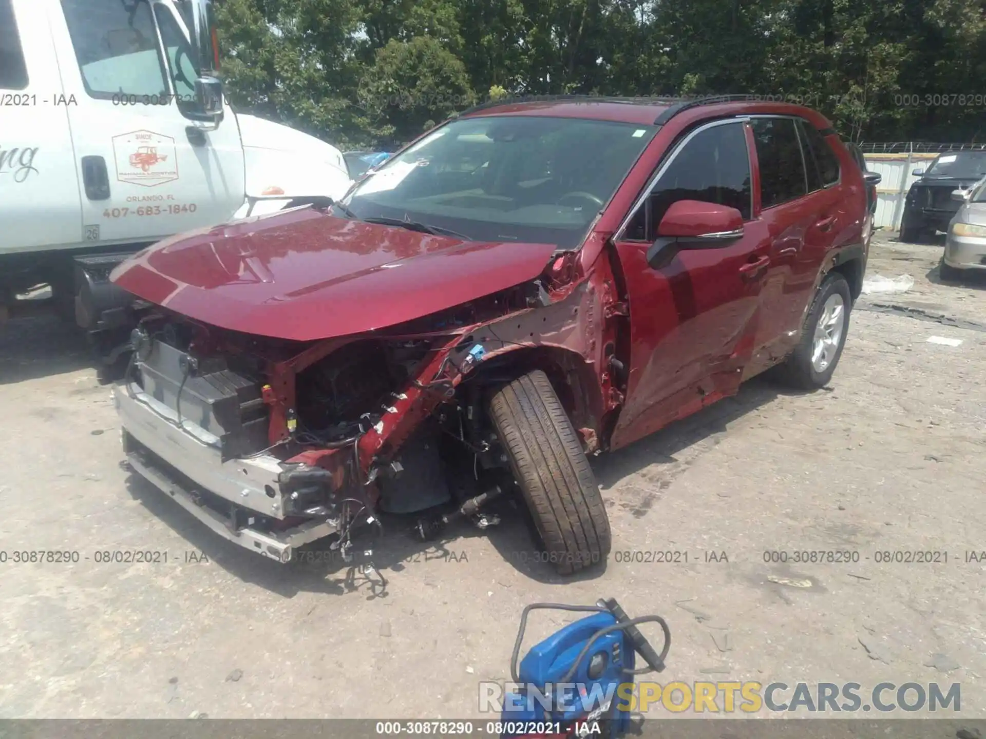 2 Photograph of a damaged car JTMRWRFV6KD513875 TOYOTA RAV4 2019