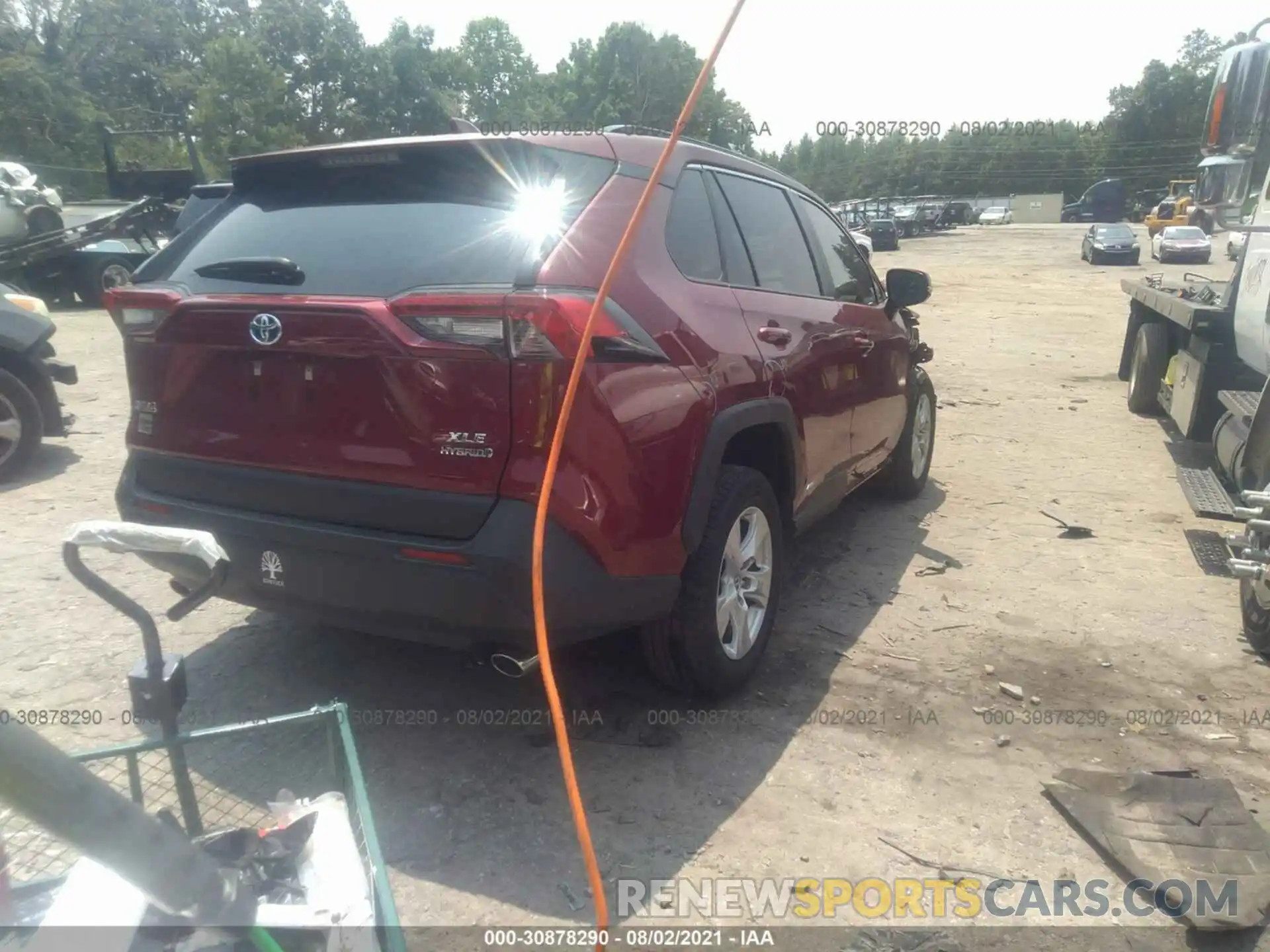 4 Фотография поврежденного автомобиля JTMRWRFV6KD513875 TOYOTA RAV4 2019