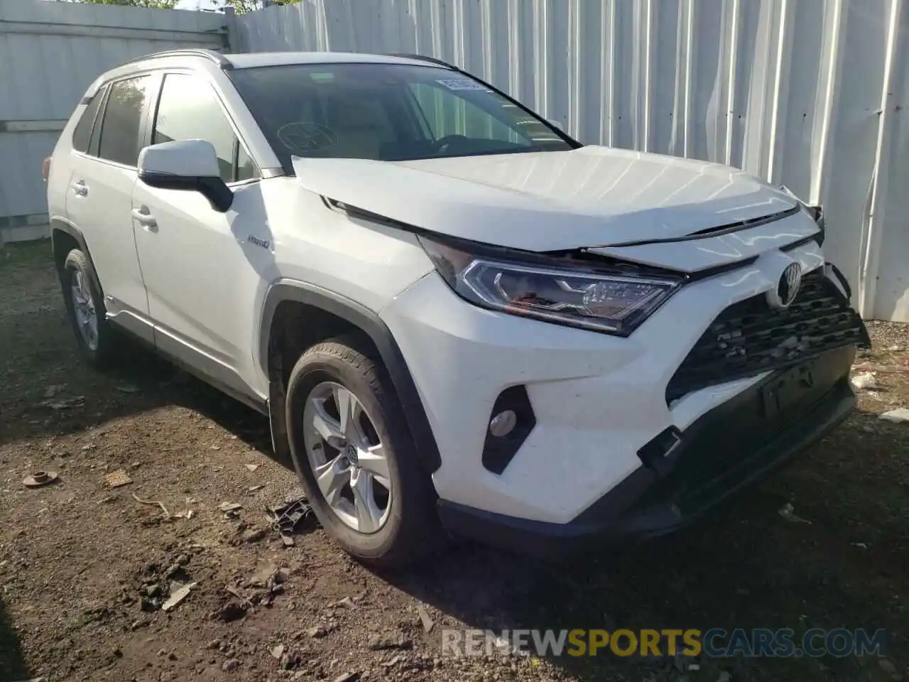 1 Photograph of a damaged car JTMRWRFV7KD011151 TOYOTA RAV4 2019