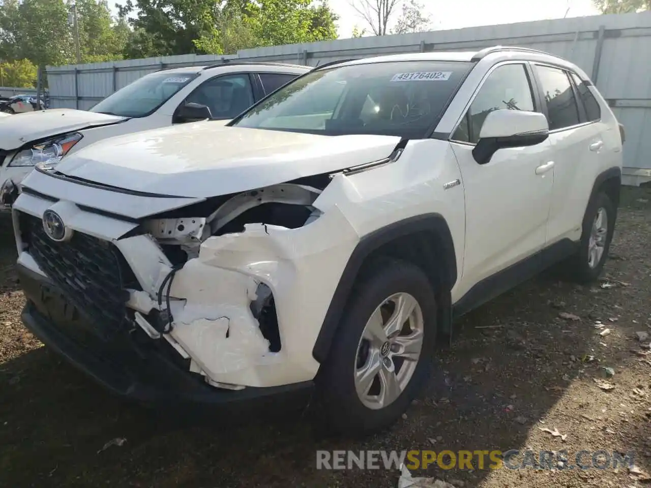 2 Photograph of a damaged car JTMRWRFV7KD011151 TOYOTA RAV4 2019