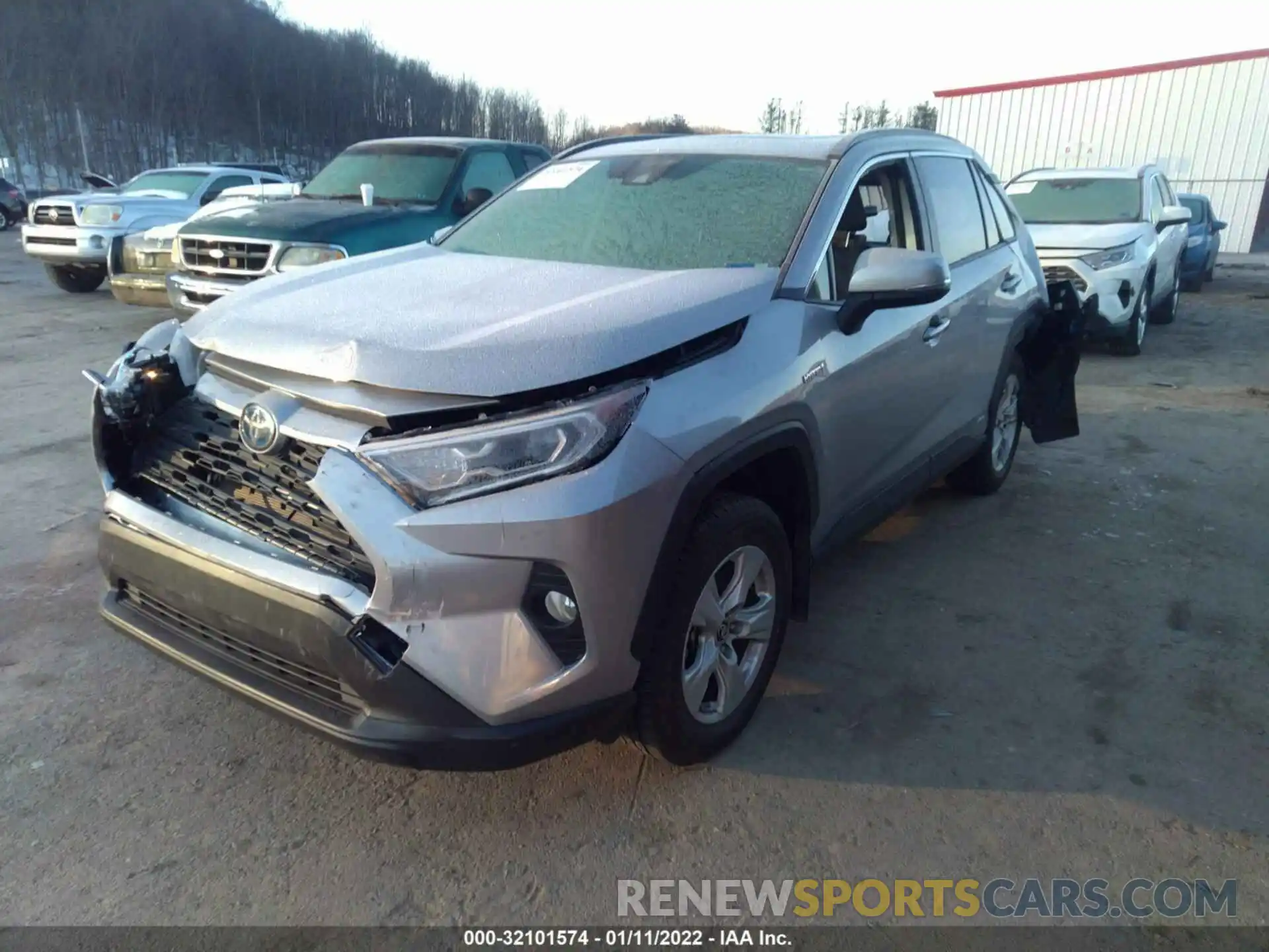 2 Photograph of a damaged car JTMRWRFV7KD022375 TOYOTA RAV4 2019