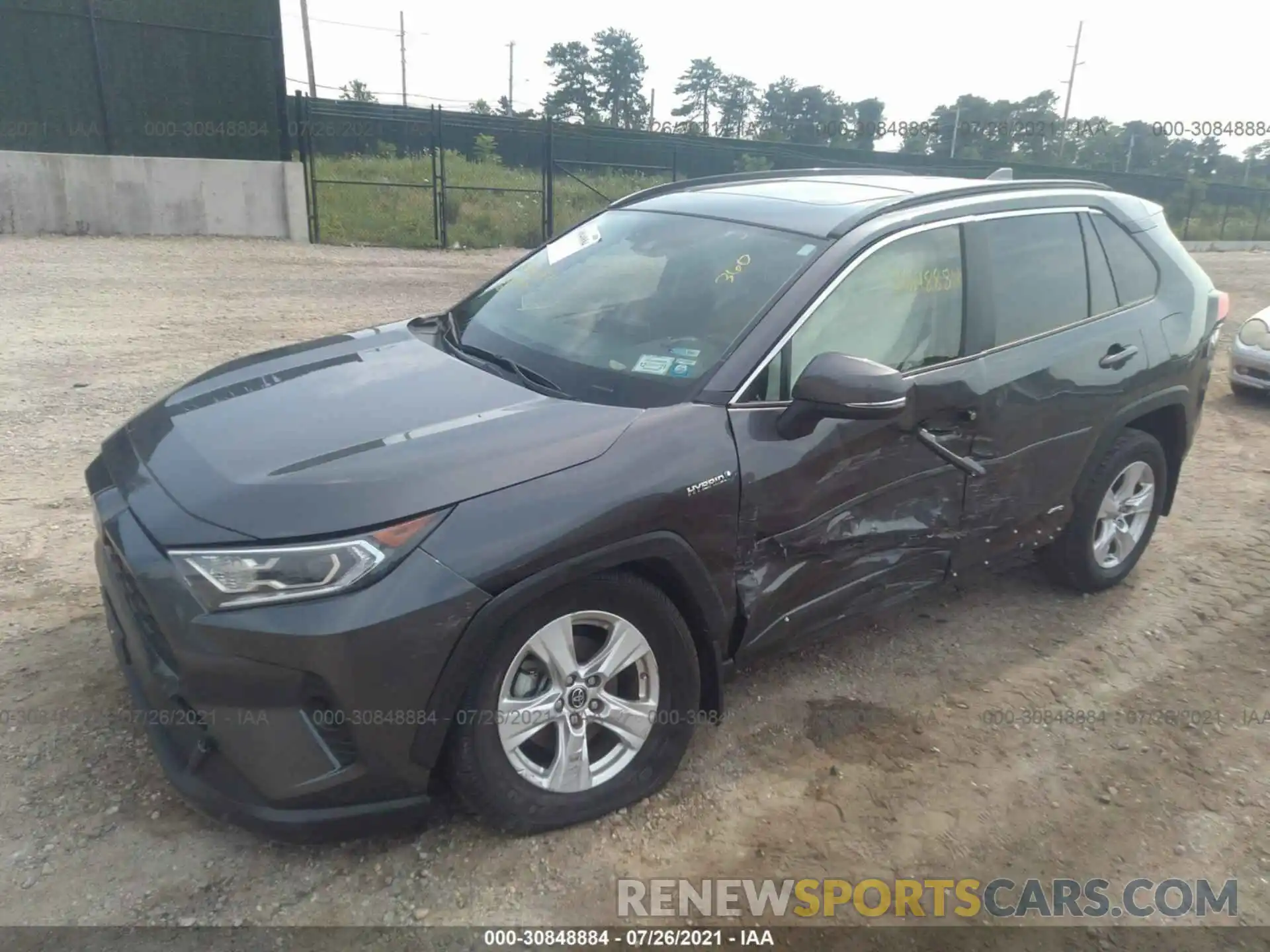 2 Photograph of a damaged car JTMRWRFV7KD032291 TOYOTA RAV4 2019