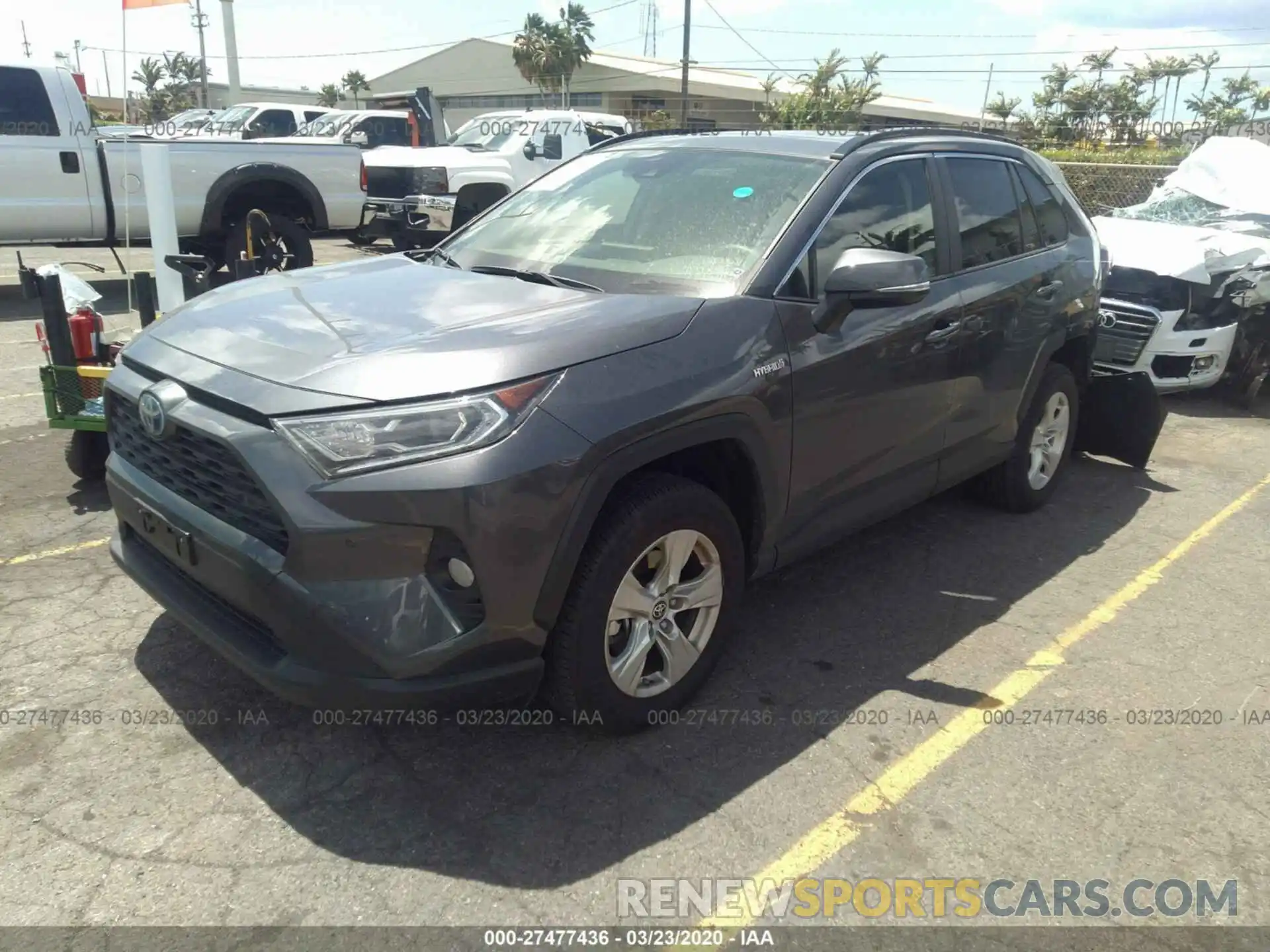 2 Фотография поврежденного автомобиля JTMRWRFV7KD039354 TOYOTA RAV4 2019