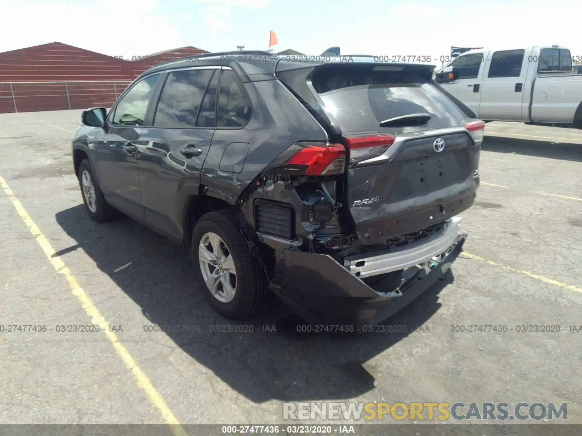 3 Фотография поврежденного автомобиля JTMRWRFV7KD039354 TOYOTA RAV4 2019