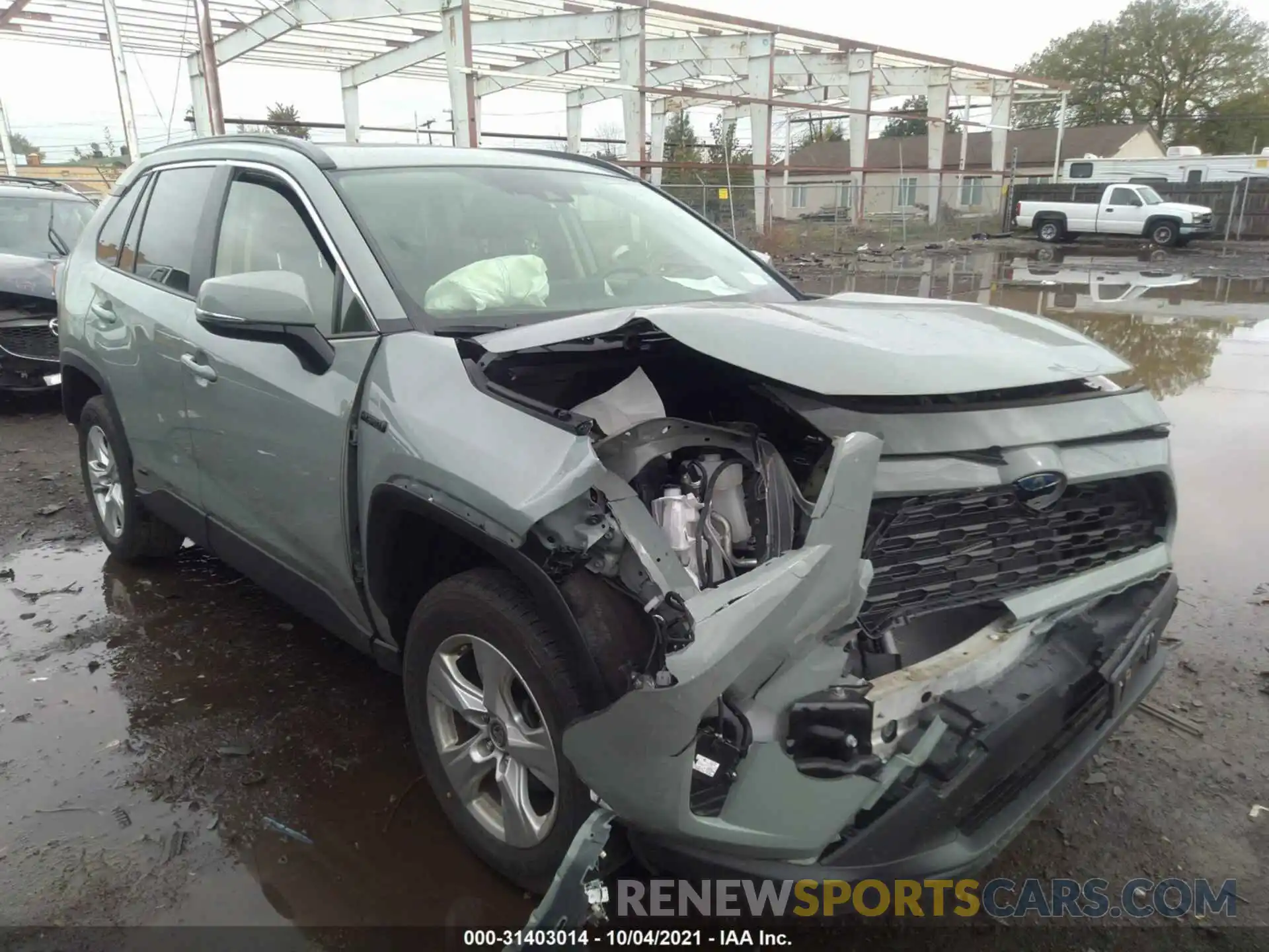 1 Photograph of a damaged car JTMRWRFV7KD041623 TOYOTA RAV4 2019