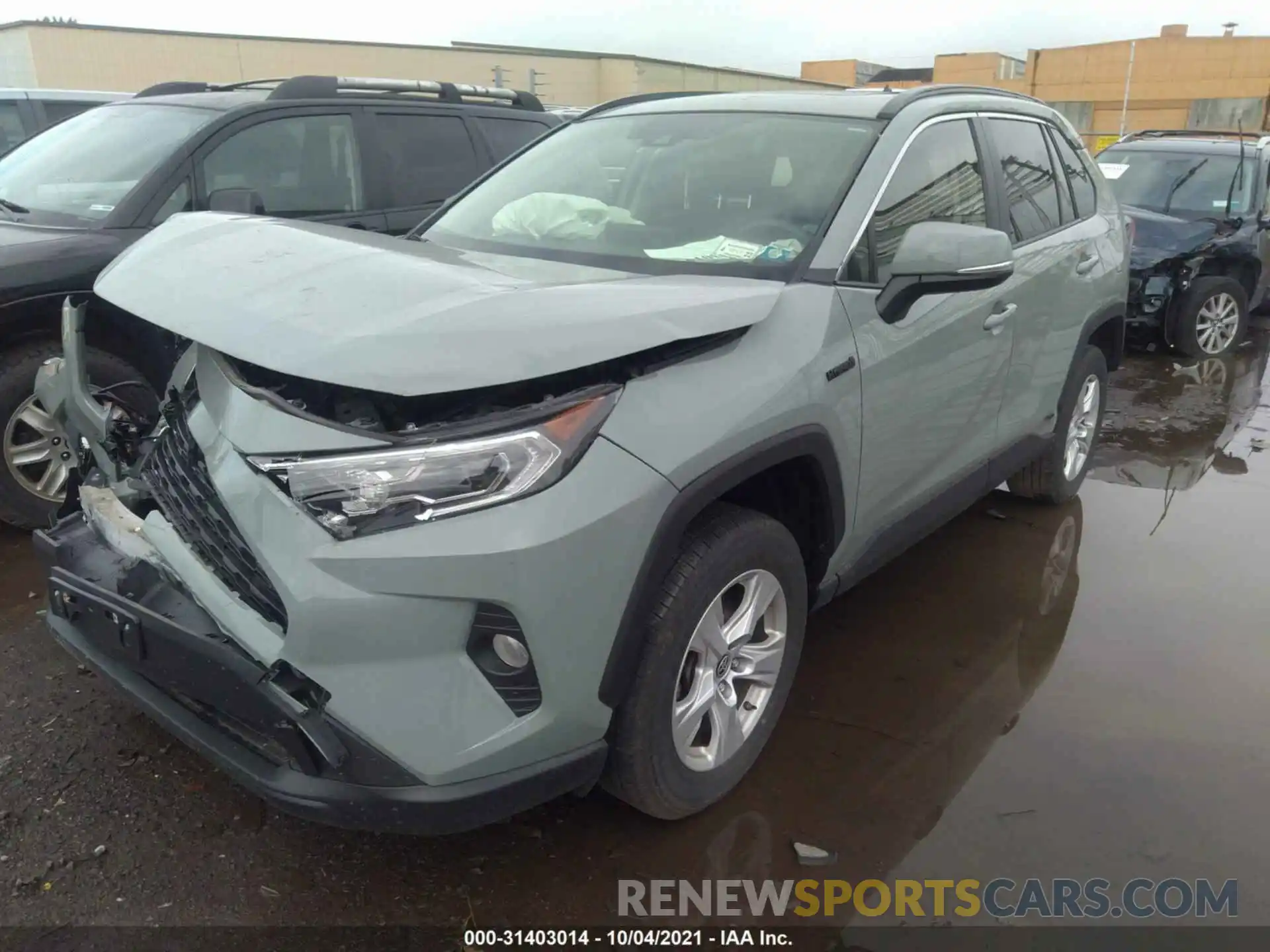 2 Photograph of a damaged car JTMRWRFV7KD041623 TOYOTA RAV4 2019