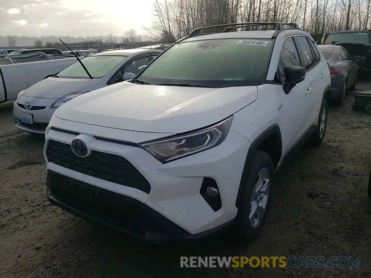 2 Photograph of a damaged car JTMRWRFV7KD502142 TOYOTA RAV4 2019