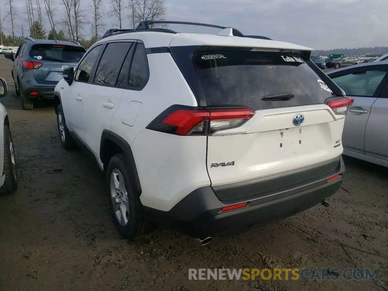 3 Photograph of a damaged car JTMRWRFV7KD502142 TOYOTA RAV4 2019