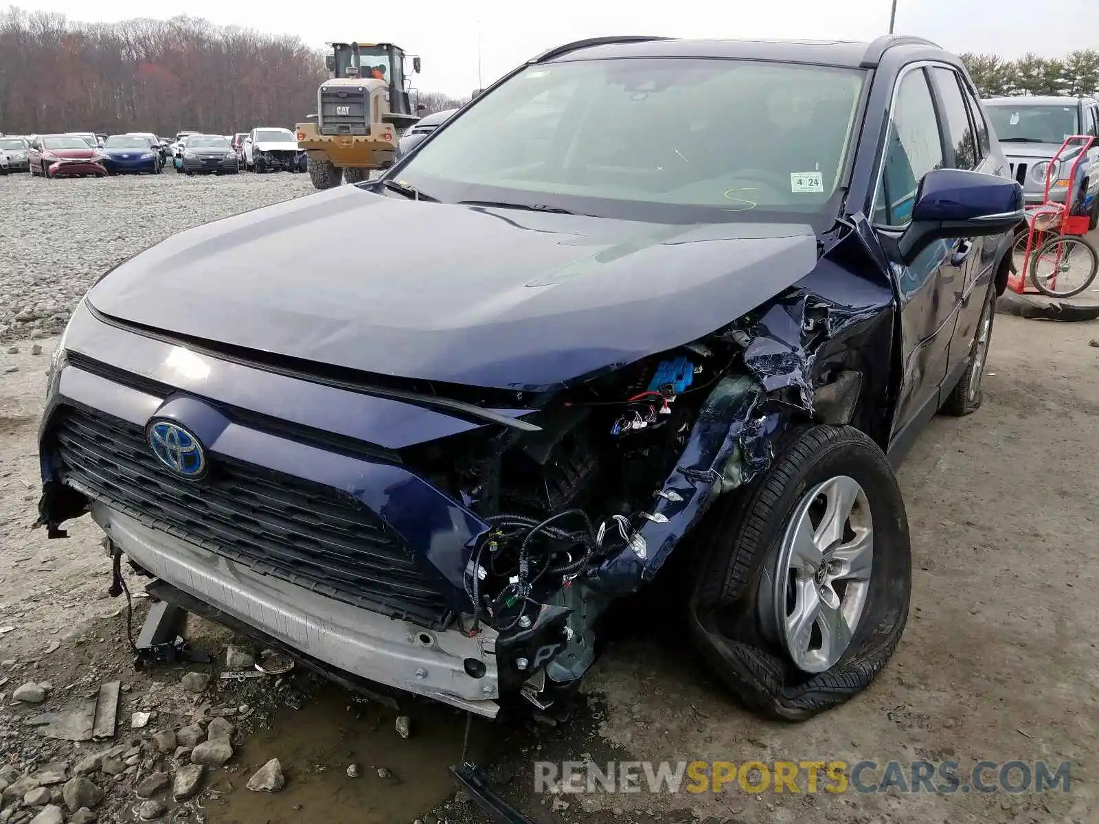 2 Photograph of a damaged car JTMRWRFV8KD007612 TOYOTA RAV4 2019
