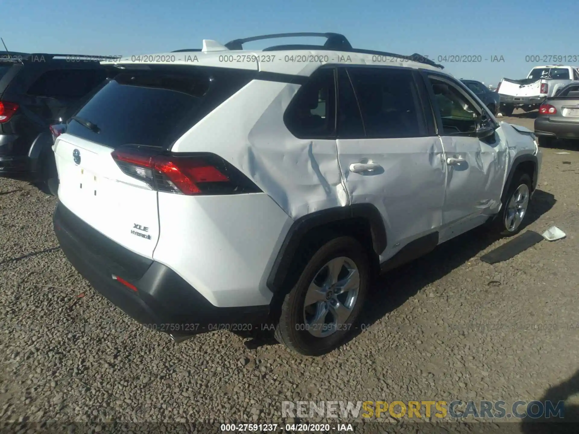 4 Photograph of a damaged car JTMRWRFV8KD008212 TOYOTA RAV4 2019