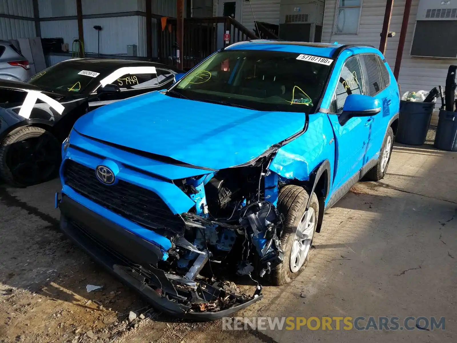 2 Photograph of a damaged car JTMRWRFV8KD009991 TOYOTA RAV4 2019