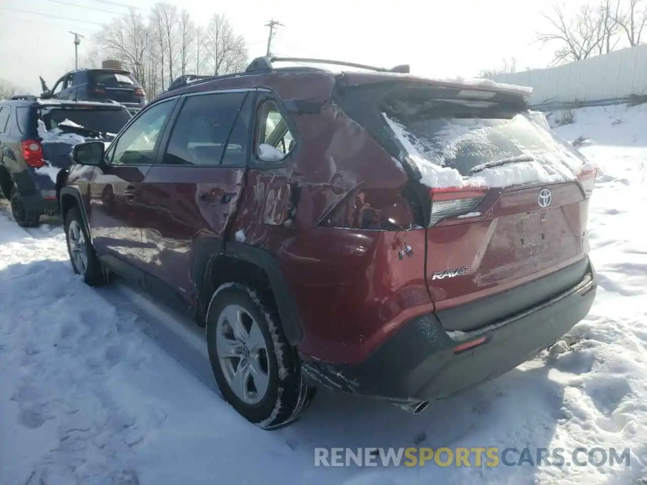 3 Photograph of a damaged car JTMRWRFV8KD011658 TOYOTA RAV4 2019