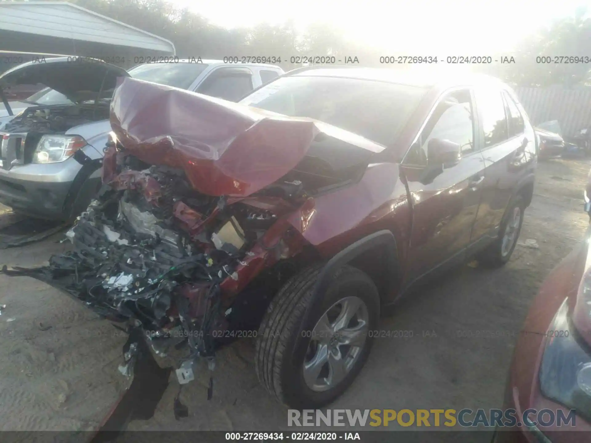 2 Photograph of a damaged car JTMRWRFV8KD013314 TOYOTA RAV4 2019