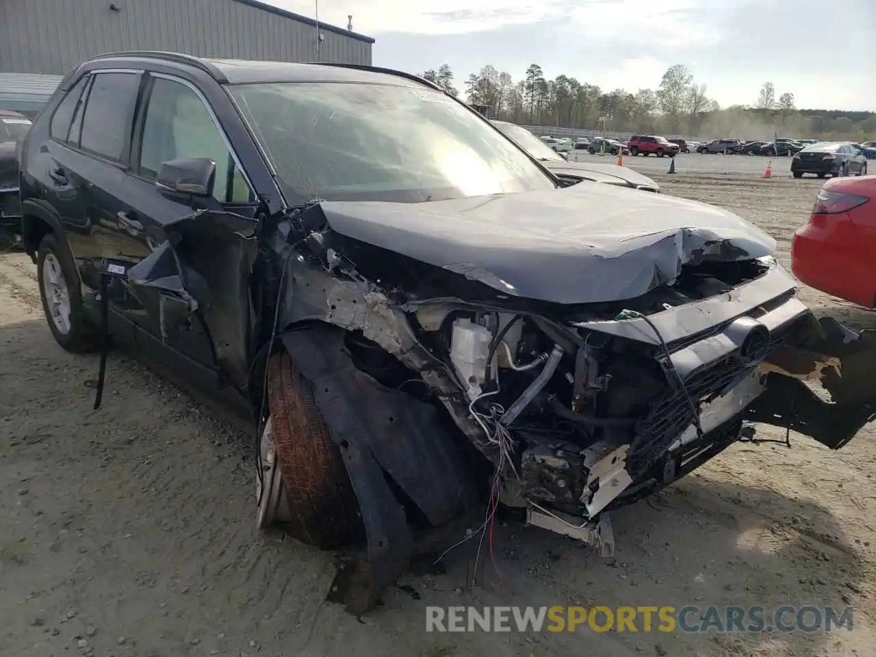 1 Photograph of a damaged car JTMRWRFV8KD013717 TOYOTA RAV4 2019