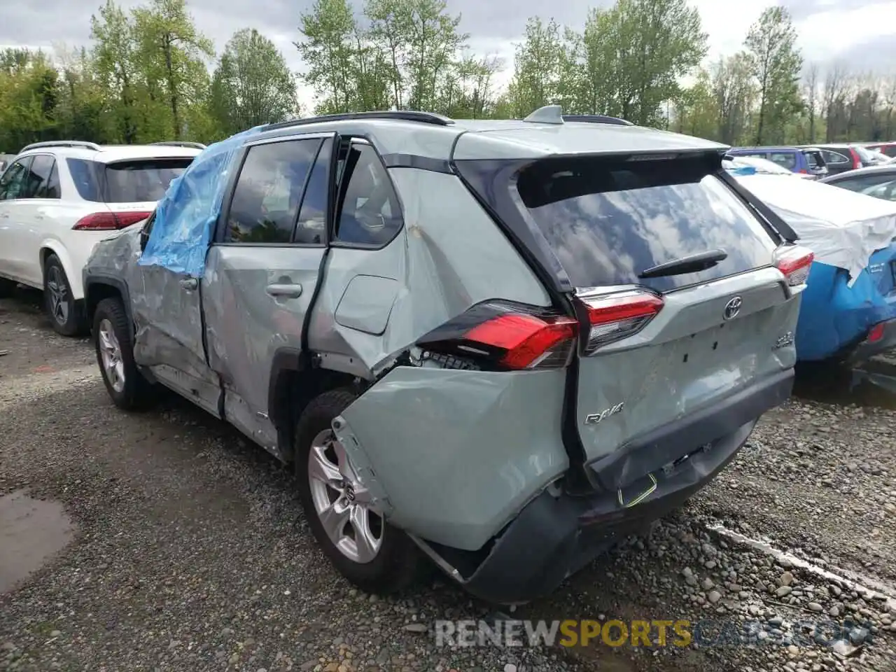 10 Фотография поврежденного автомобиля JTMRWRFV8KD020733 TOYOTA RAV4 2019