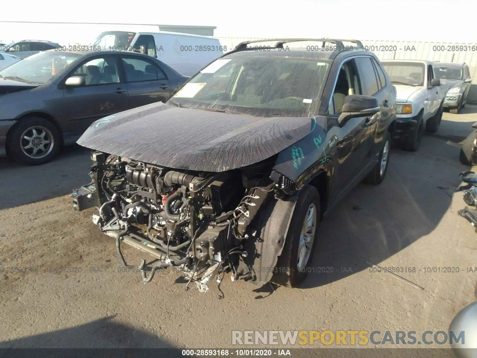 2 Photograph of a damaged car JTMRWRFV8KD026371 TOYOTA RAV4 2019