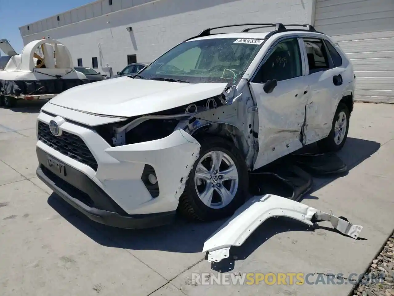 2 Photograph of a damaged car JTMRWRFV8KD036432 TOYOTA RAV4 2019