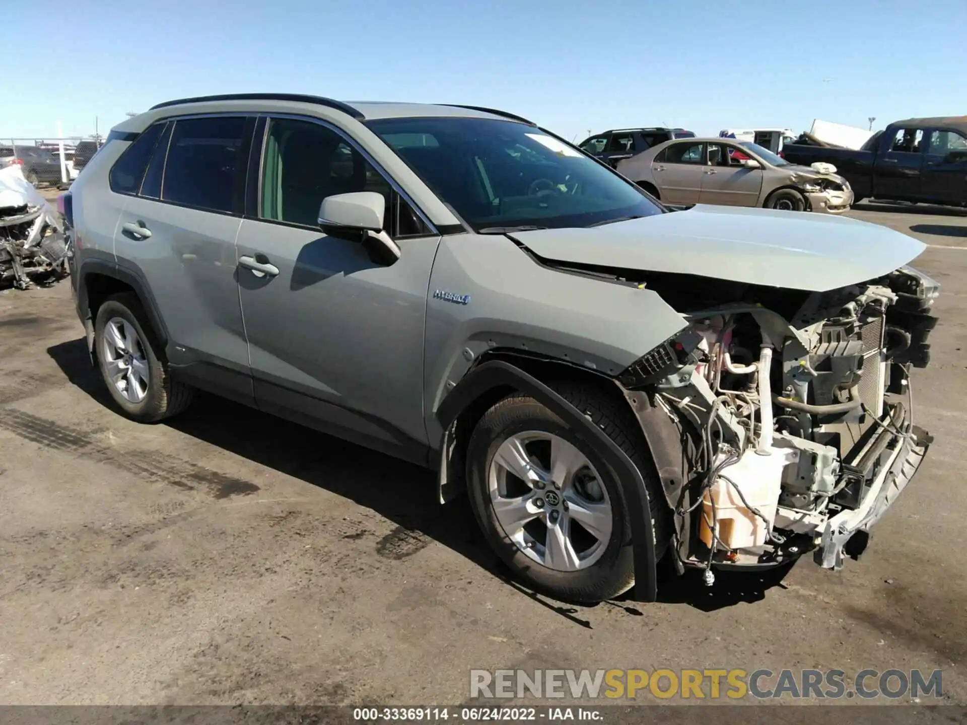 1 Photograph of a damaged car JTMRWRFV9KD003830 TOYOTA RAV4 2019