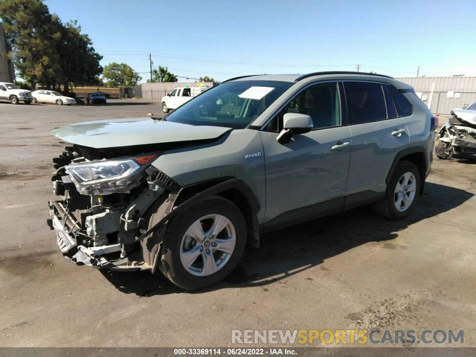 2 Photograph of a damaged car JTMRWRFV9KD003830 TOYOTA RAV4 2019