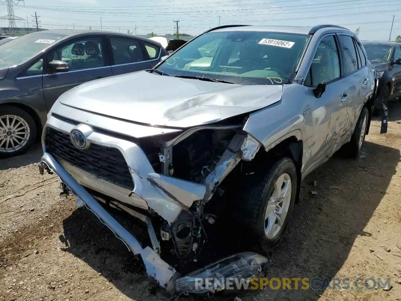 2 Photograph of a damaged car JTMRWRFV9KD007523 TOYOTA RAV4 2019